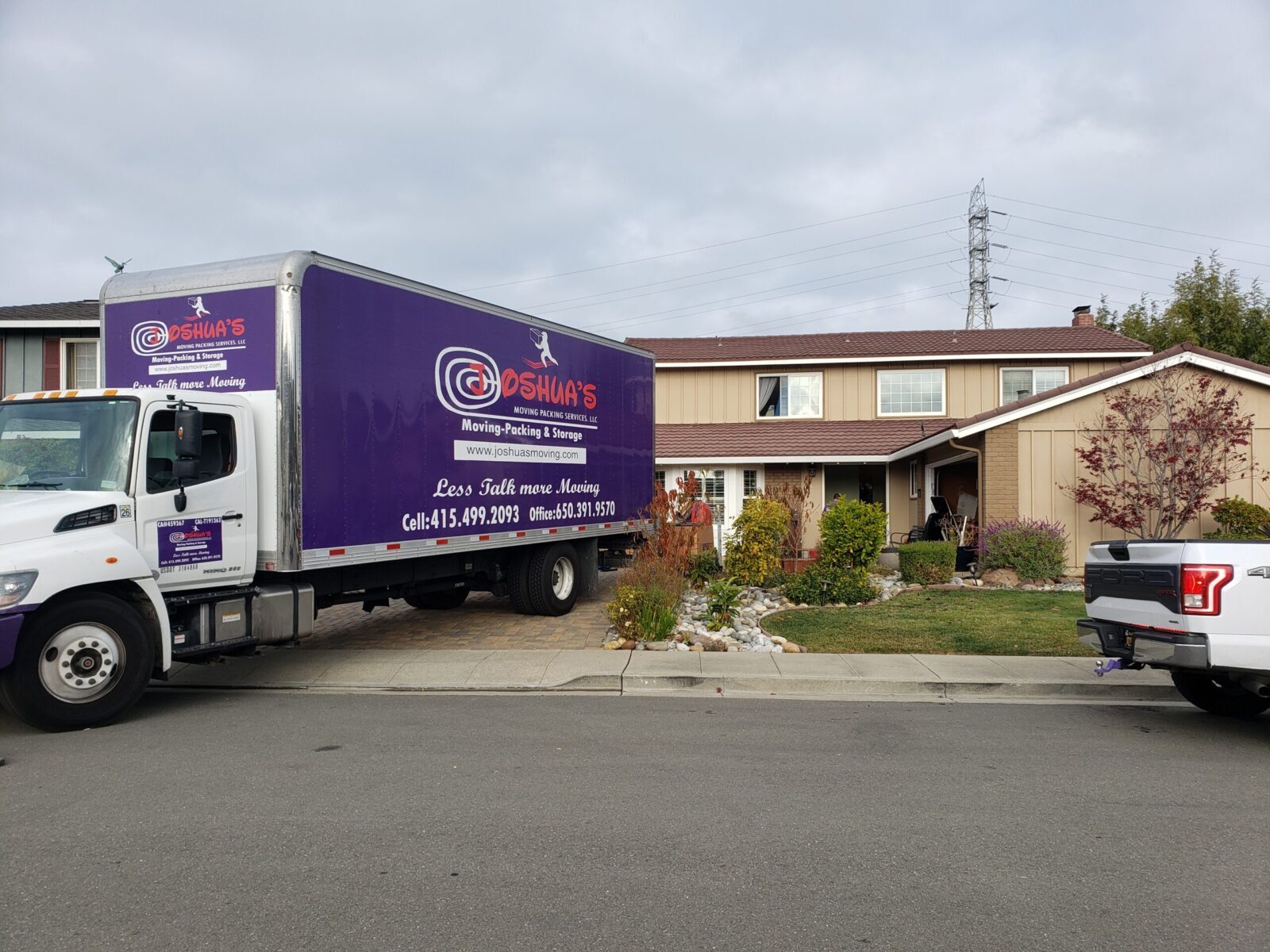 Commercial loading at a home
