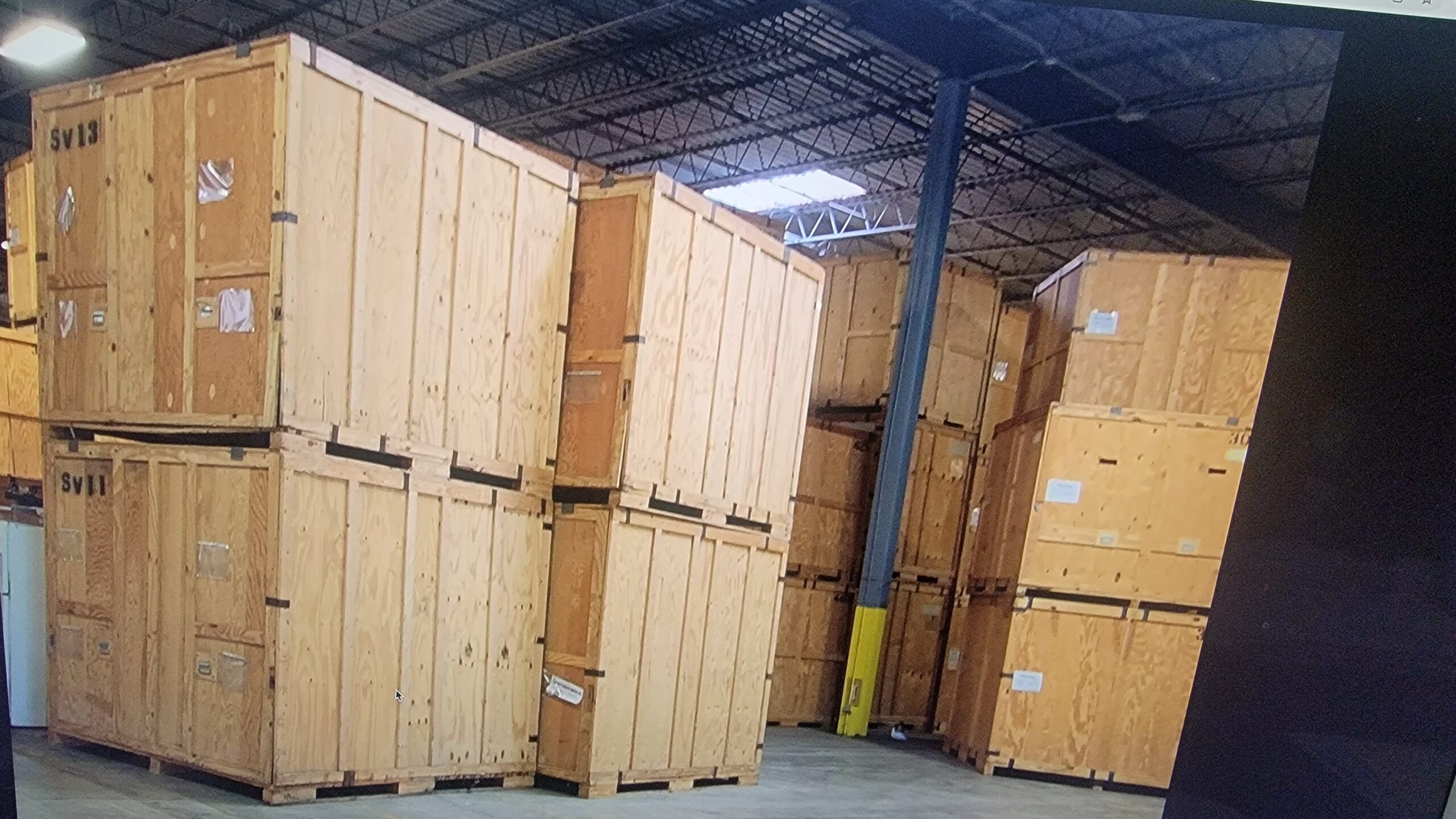 Secure storage facility with monitored units serving San Carlos