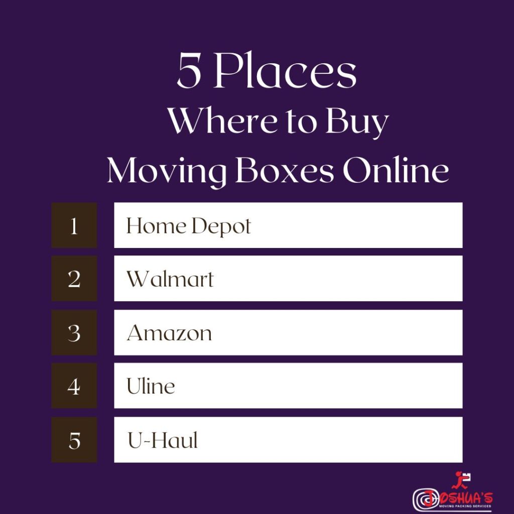 Places to buy moving boxes online