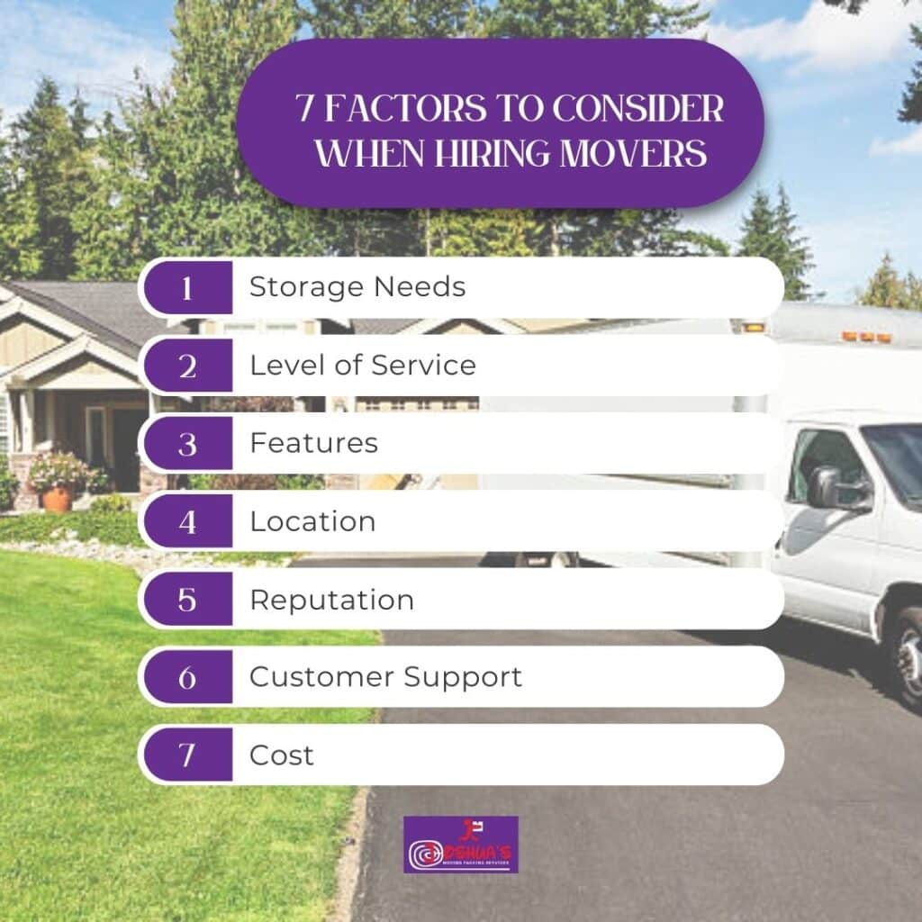 7 Factors to Consider When Hiring Movers