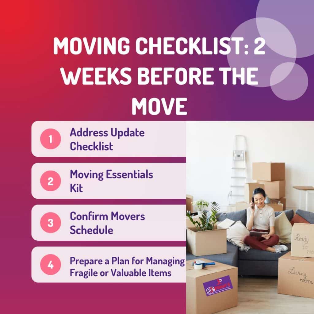 Moving Checklist 2 Weeks Before the Move