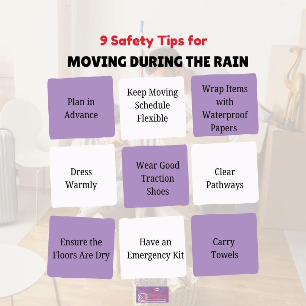 9 Safety Tips for Moving during the Rain